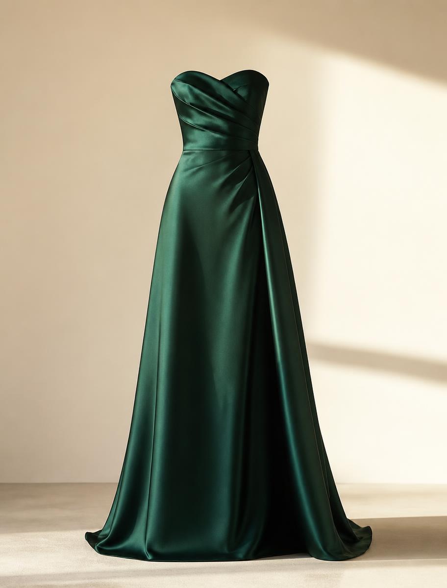 Vestido de renta Esmeralda Satín